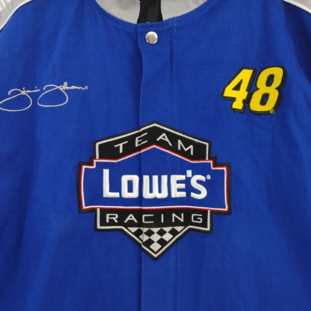 Chase Authentics Jimmie Johnson 48 Lowe's Racing NASCAR Snap Jacket XL
